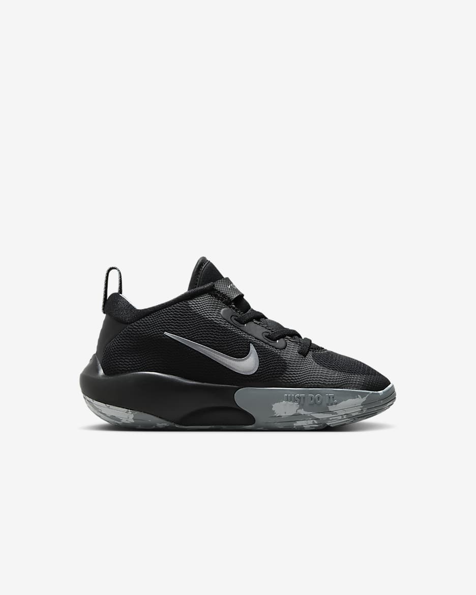 Nike IsoFly Younger Kids' Basketball Shoes - Black/Cool Grey/White/Wolf Grey