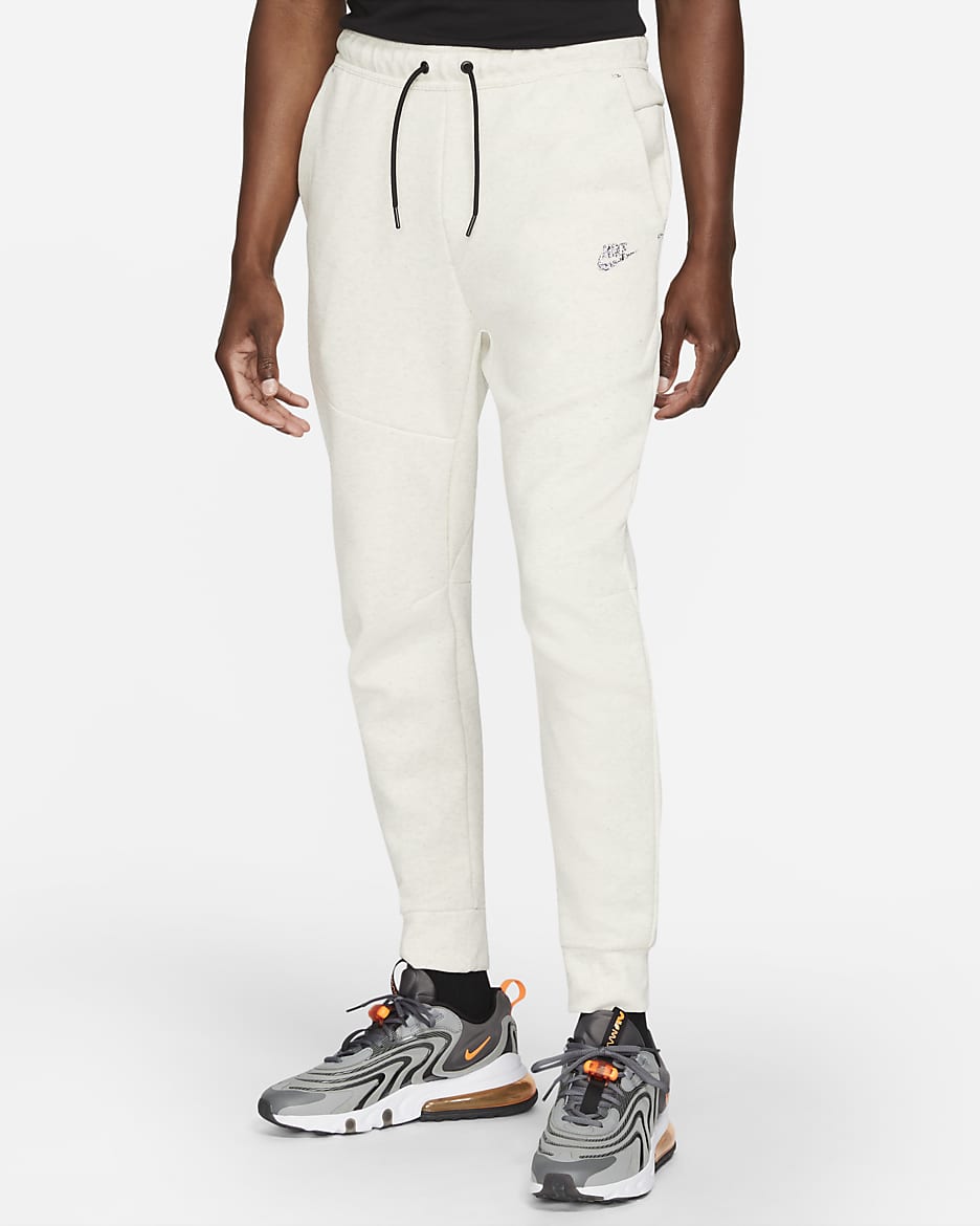 Joggers para hombre Nike Sportswear Tech Fleece - Blanco/Jaspeado