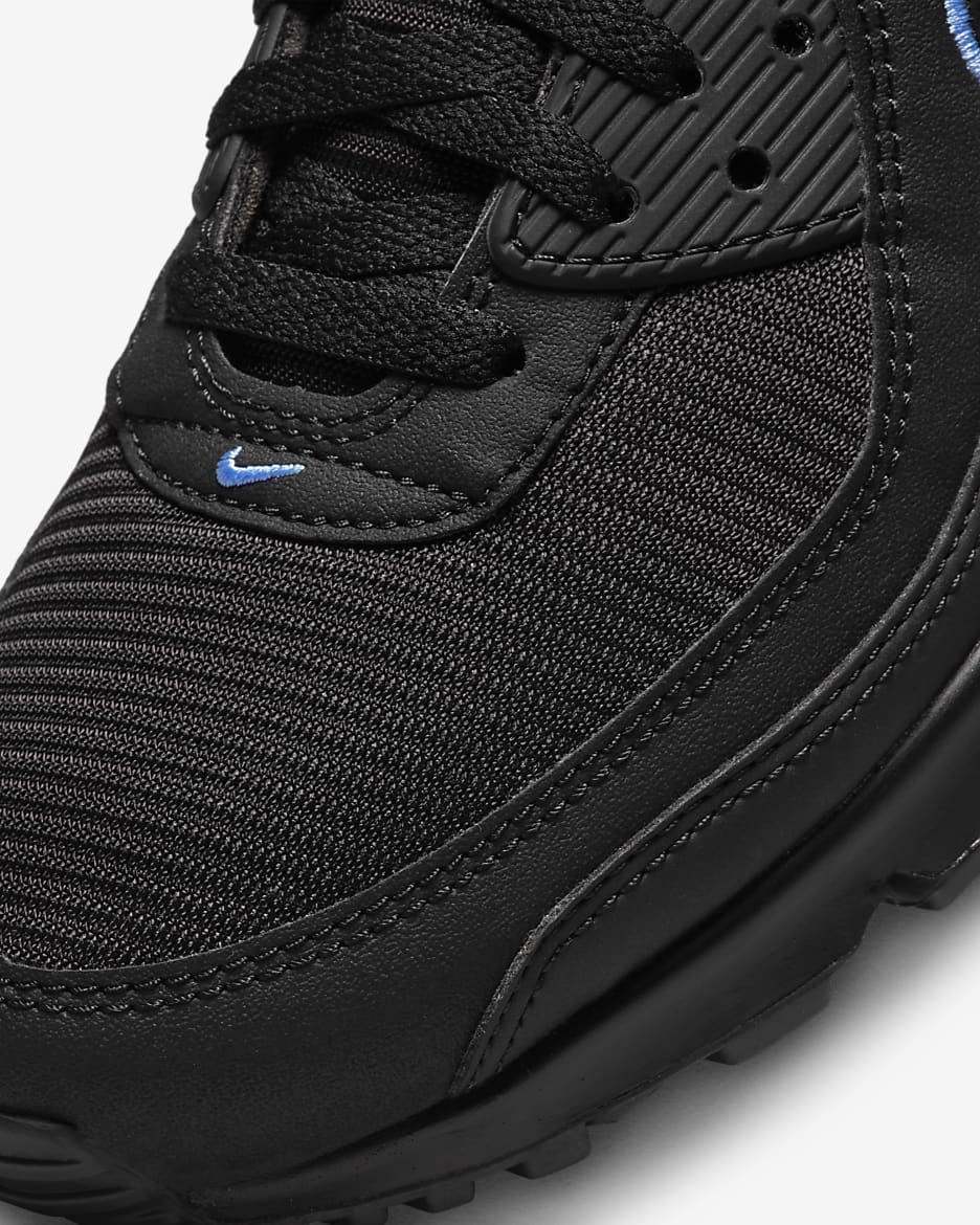 Nike Air Max 90 Men's Shoes - Black/University Blue