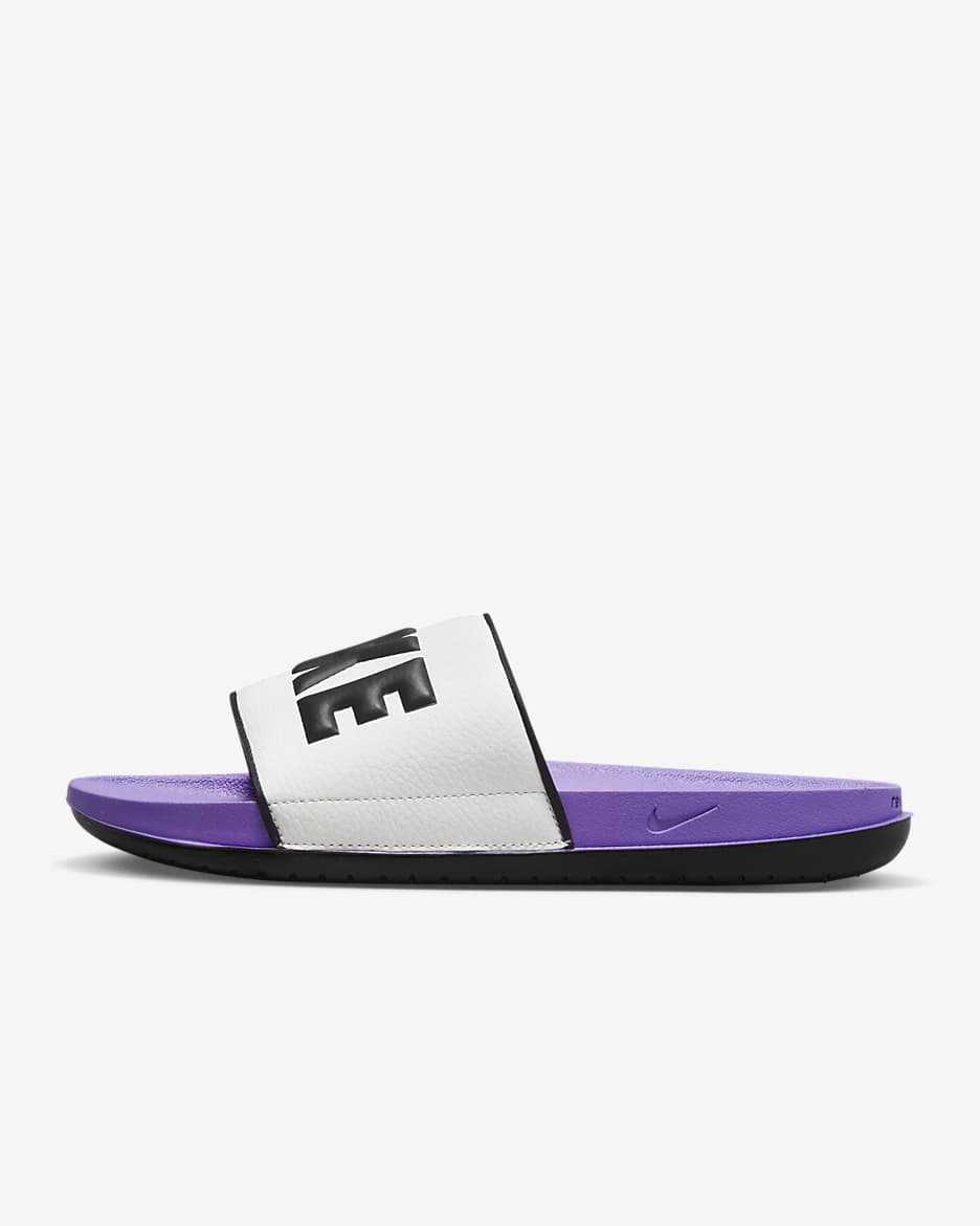 Nike Offcourt Men's Slides - Summit White/Action Grape/Black