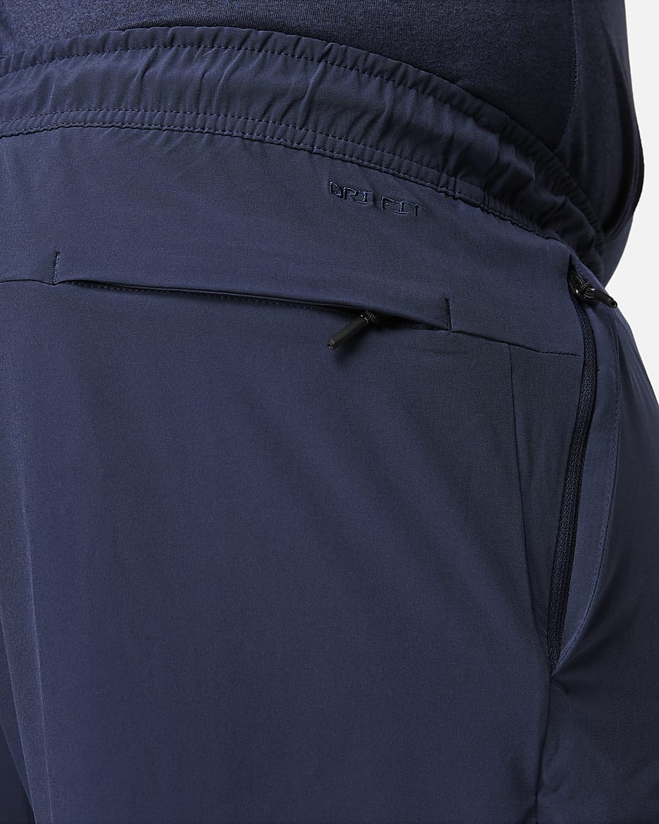 Nike Unlimited Men's Dri-FIT Zippered Cuff Versatile Pants - Obsidian/Black/Obsidian