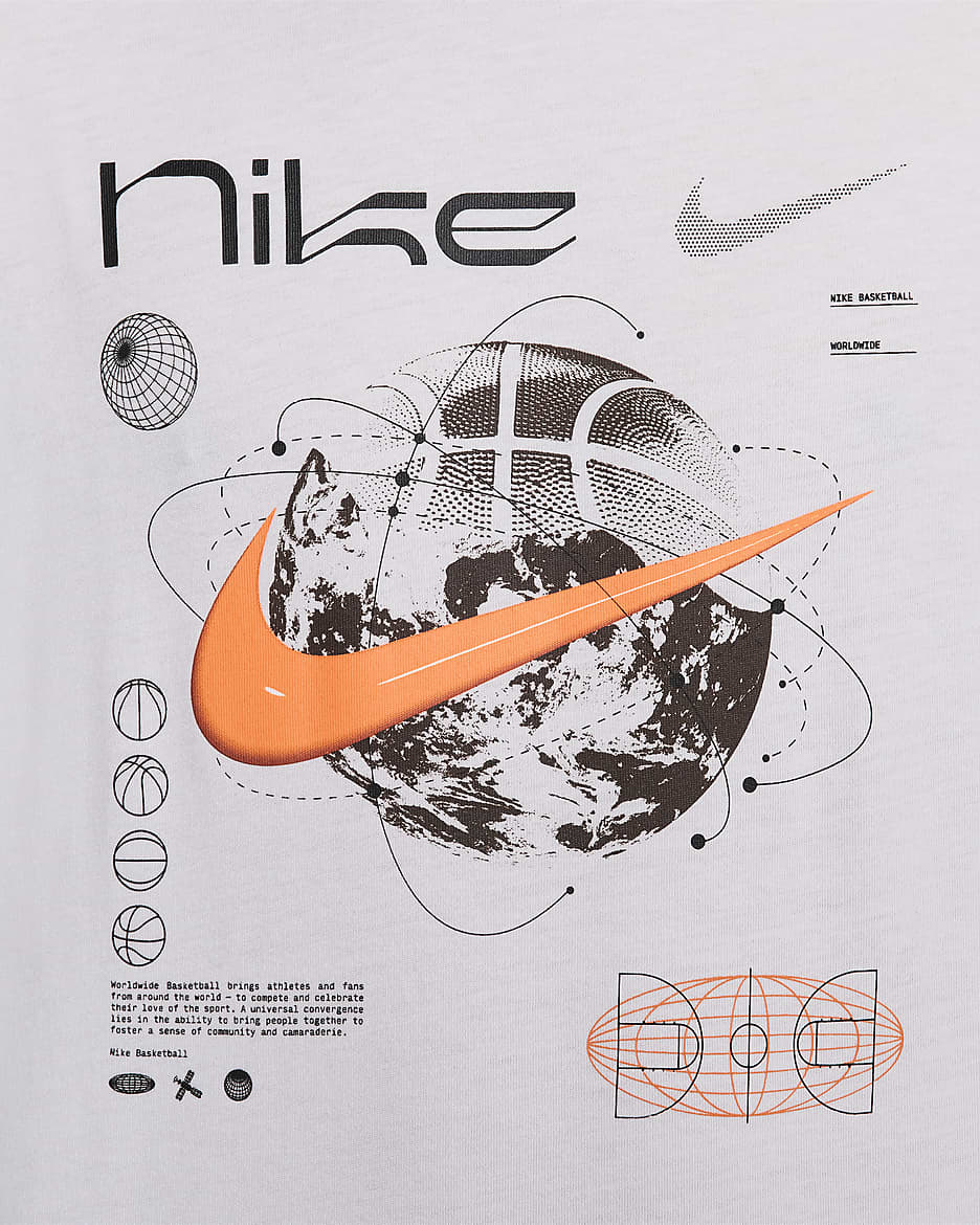 Basket-t-shirt Nike Max90 för män - Vit