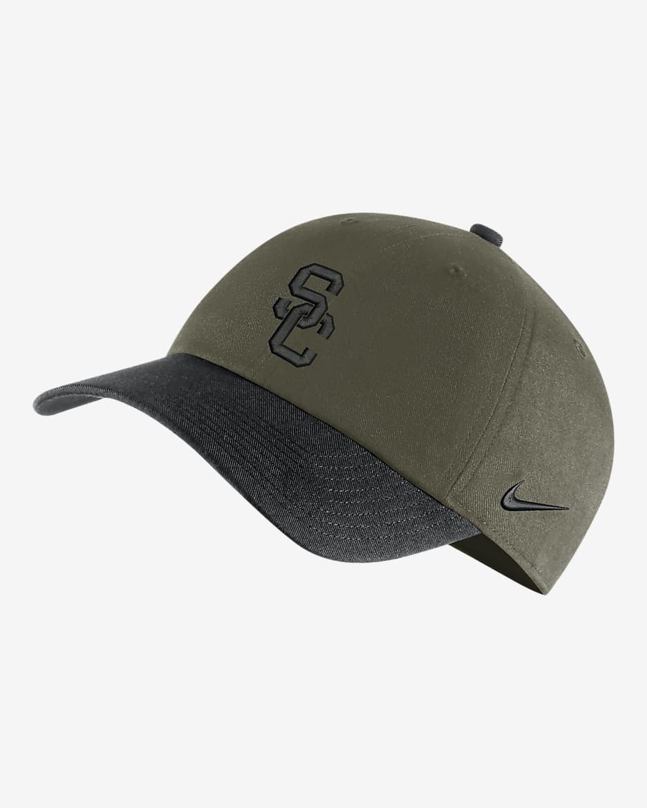 USC Heritage86 Nike College Hat - Medium Olive/Black