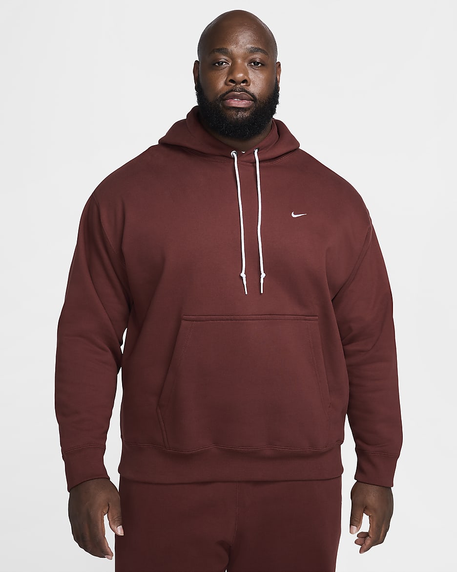 mens nike swoosh fleece hoodie