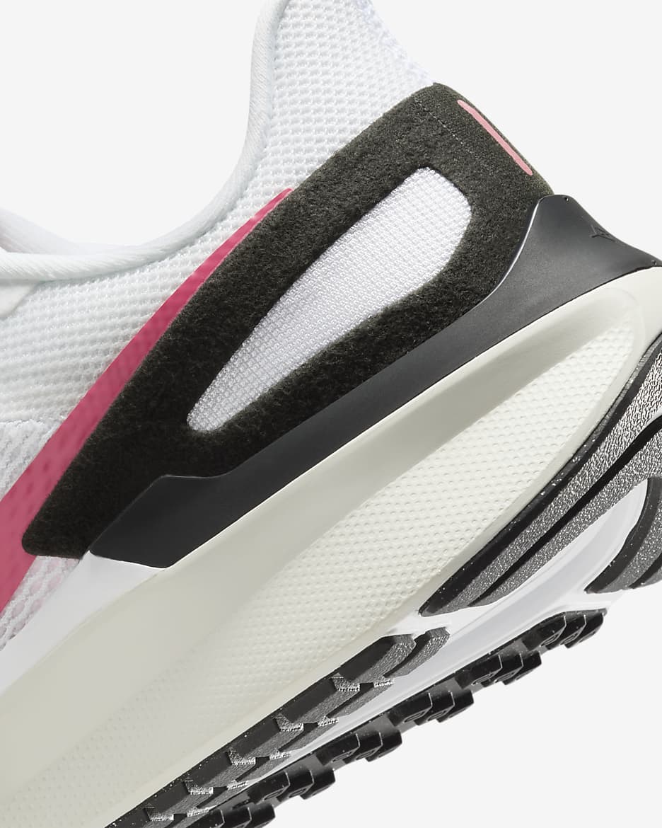 Nike Structure 25-løbesko til vej til kvinder - hvid/Aster Pink/Pure Platinum/sort