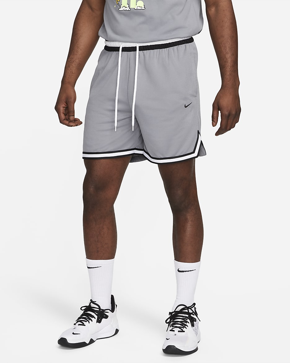 Shorts de básquetbol de 15 cm para hombre Nike Dri-FIT DNA - Gris azulado/Negro