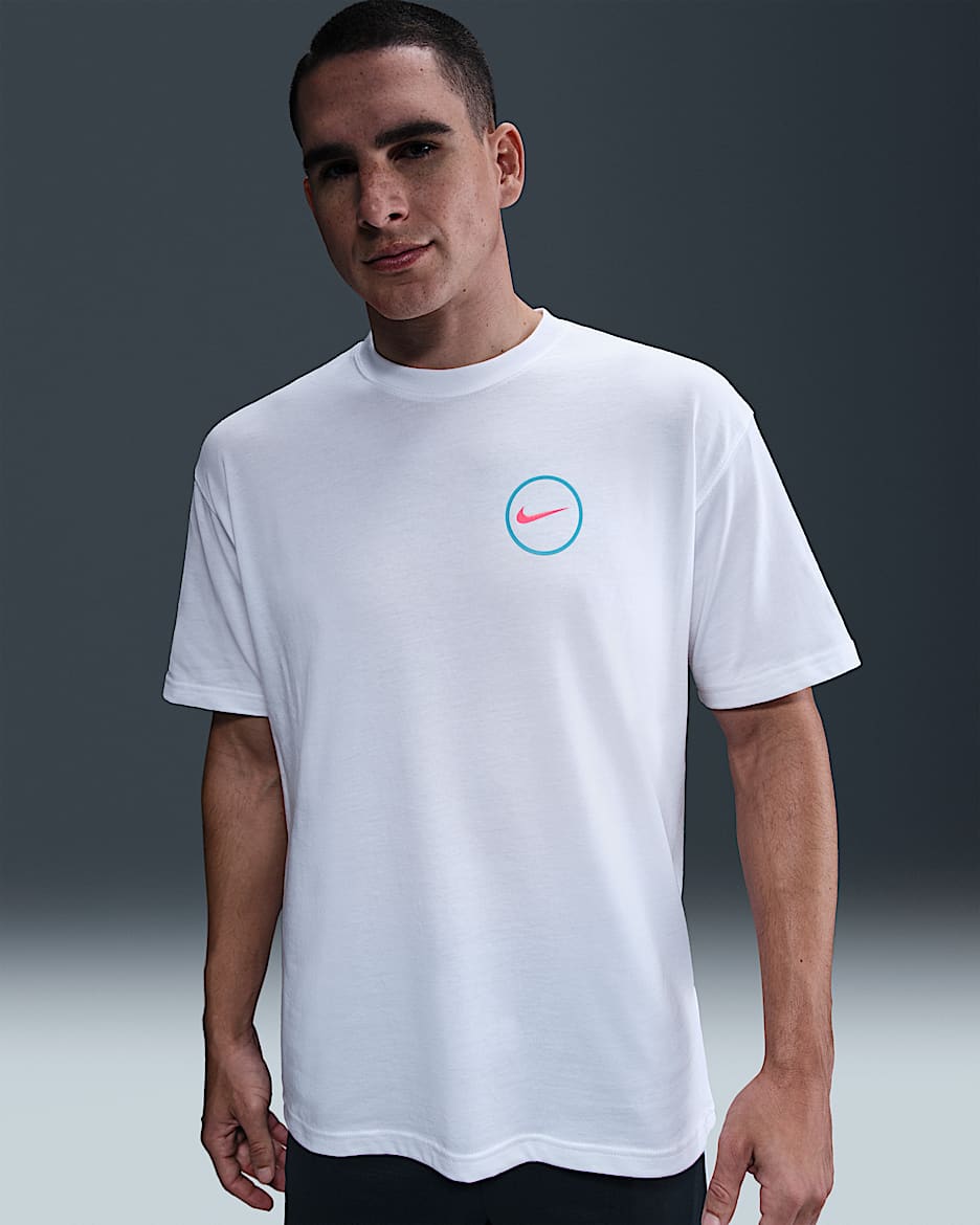 Ανδρικό T-Shirt μπάσκετ Max90 Nike - Λευκό