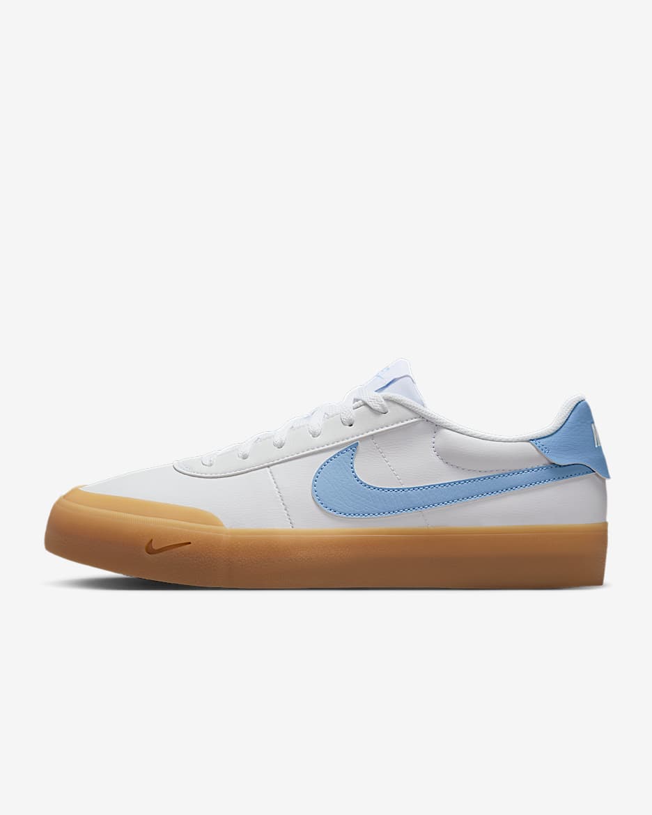 Nike Court Shot Men's Shoes - White/Gum Yellow/Psychic Blue
