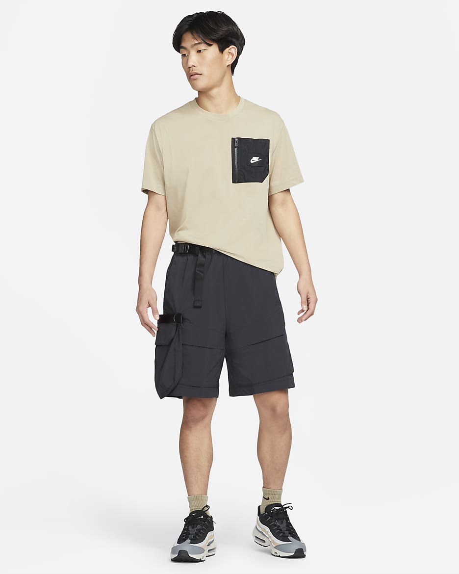 Nike Sportswear Tech Pack Men's Woven Unlined Cargo Shorts - Black/Black