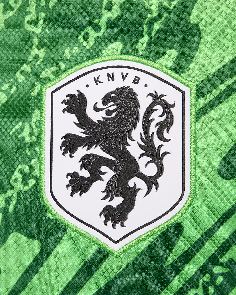 Equipació de porter Stadium Països Baixos (selecció masculina) 2024/25 Samarreta de futbol Replica Nike Dri-FIT - Home - Green Spark/Pine Green/Blanc