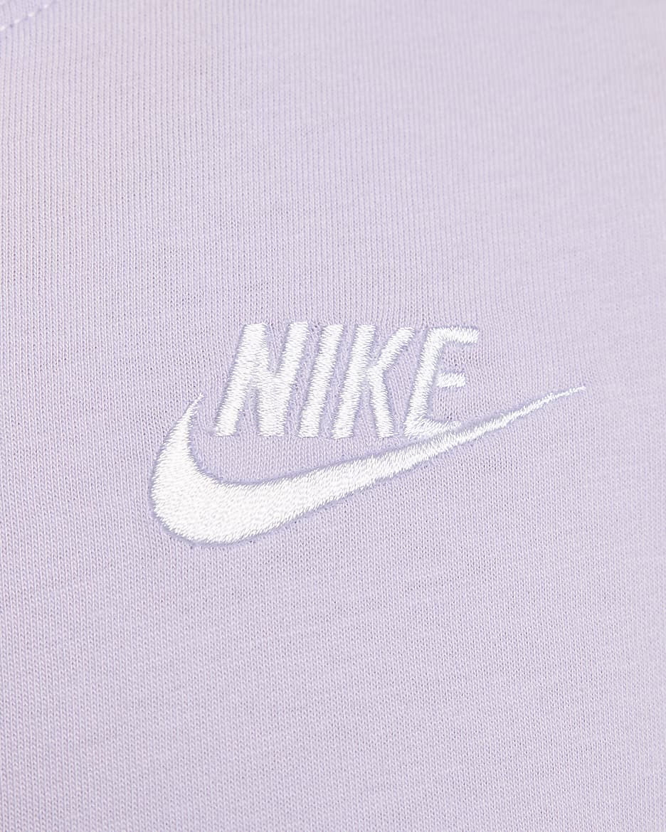 เสื้อยืดผู้หญิง Nike Sportswear Club Essentials - Violet Mist/ขาว