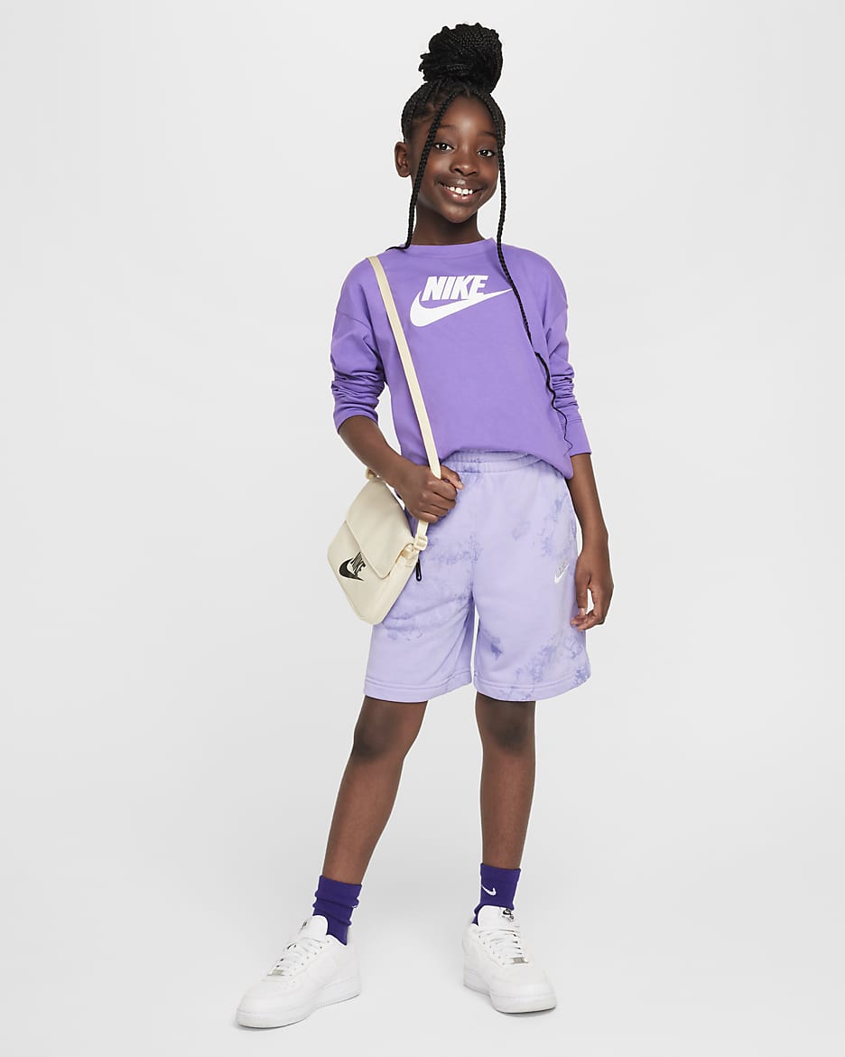 Nike Sportswear Big Kids' (Girls') Long-Sleeve T-Shirt - Black Raspberry