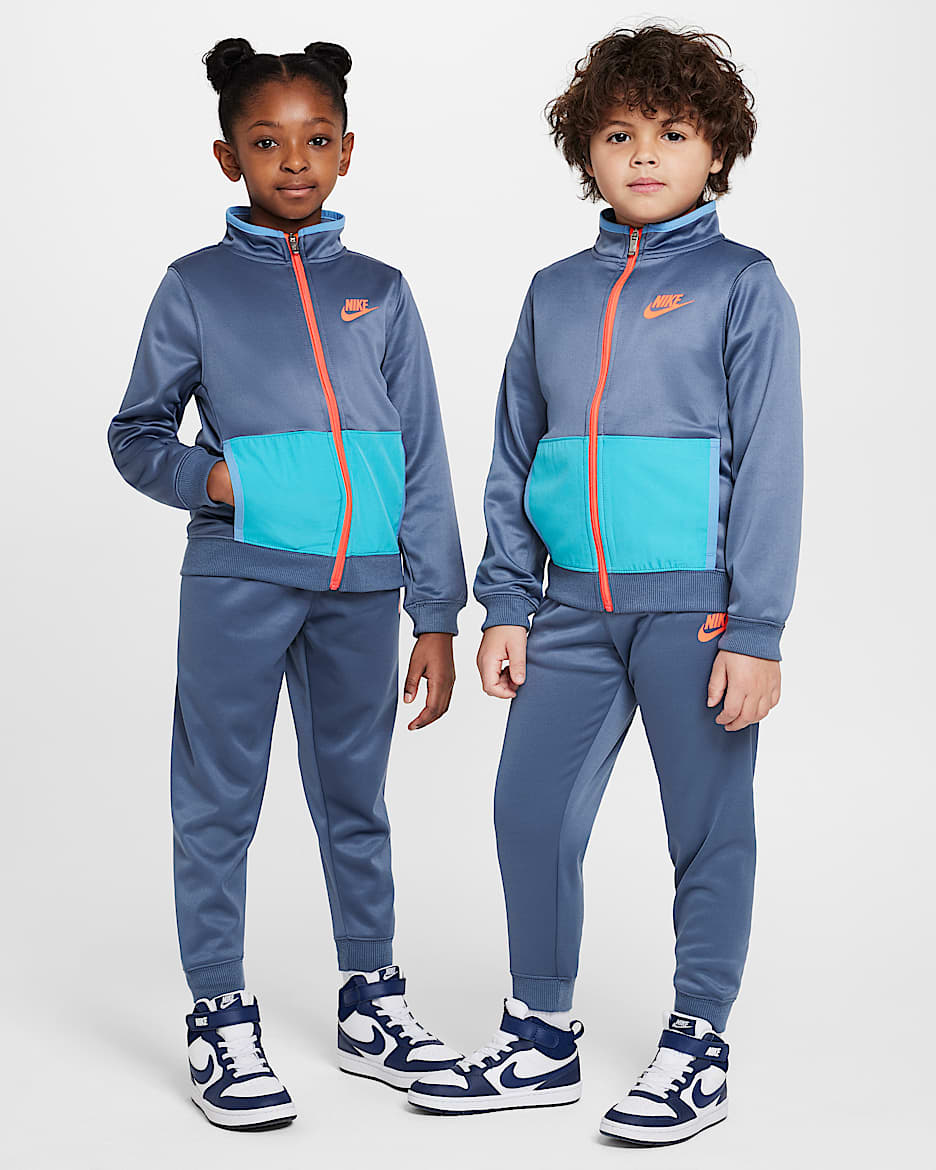 Conjunto deportivo de 2 piezas para niños talla pequeña Nike Dri-FIT - Azul difuso