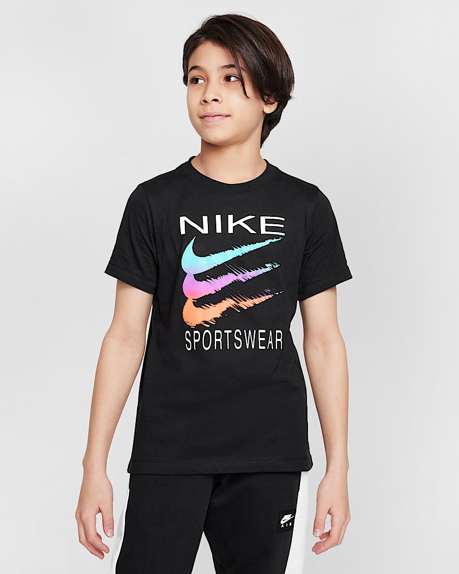 Nike Sportswear Big Kids' T-Shirt - Black