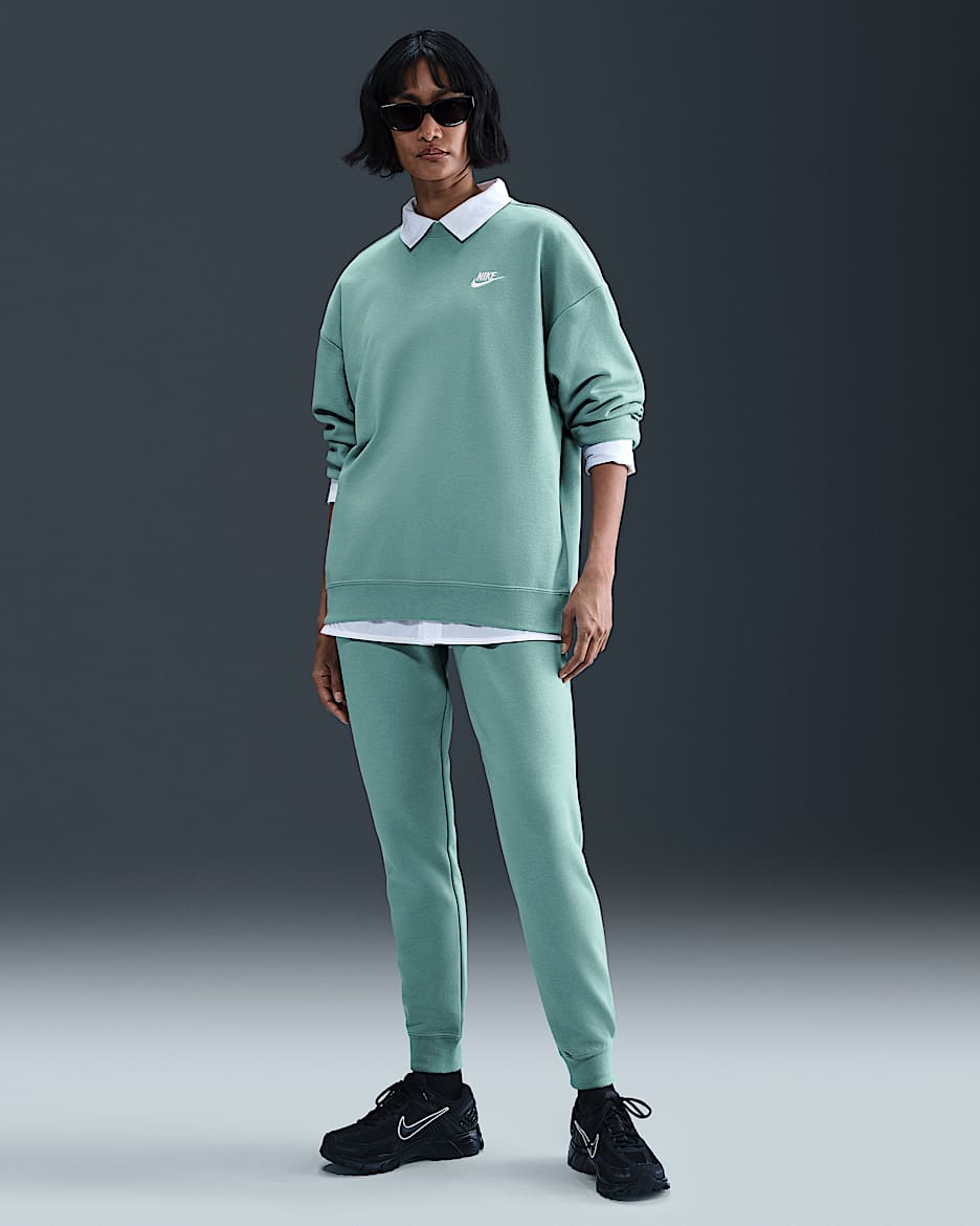 Nike Sportswear Club Fleece Women's Mid-Rise Joggers - Cannon/White