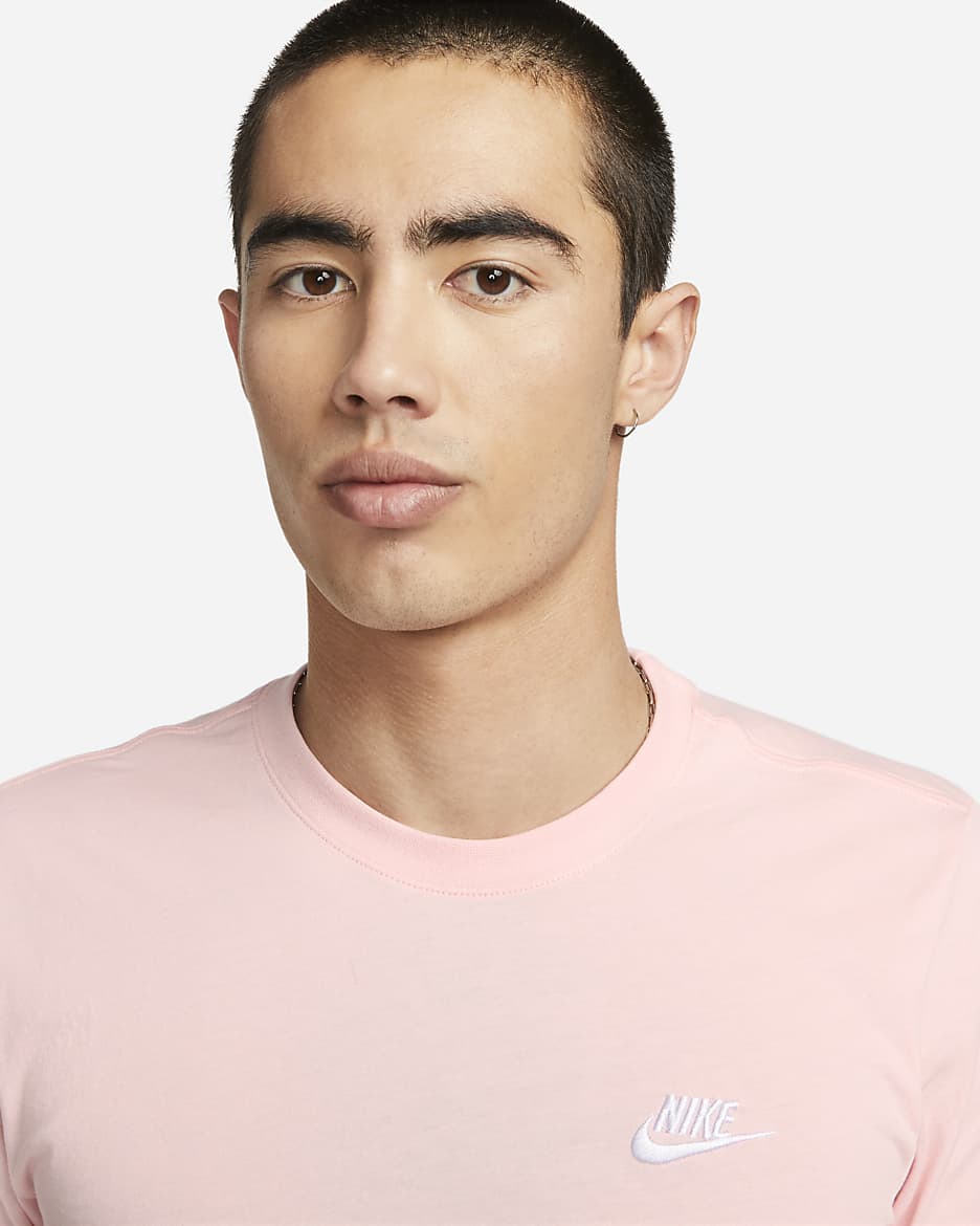 Nike Sportswear Club Men's T-Shirt - Pink Bloom