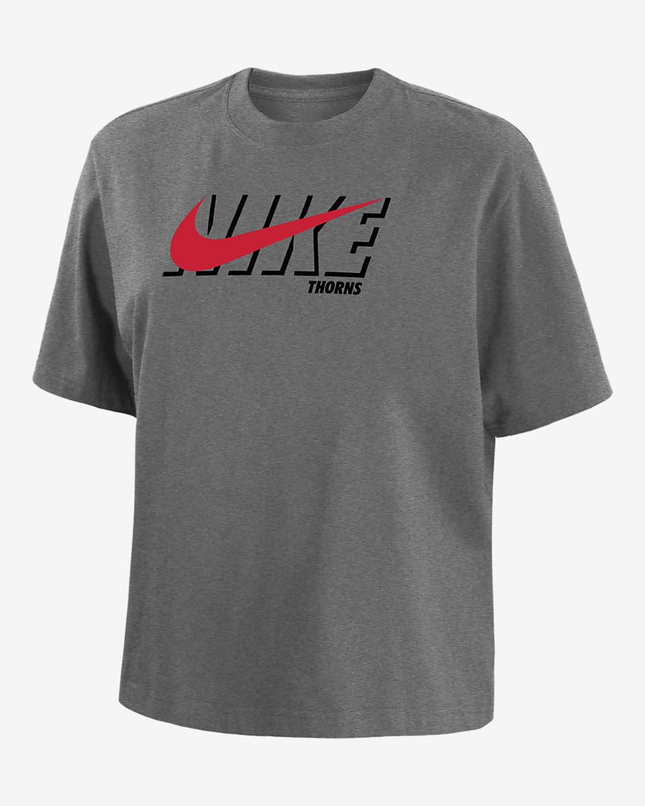 Portland Thorns Women's Nike Soccer T-Shirt - Dark Grey Heather