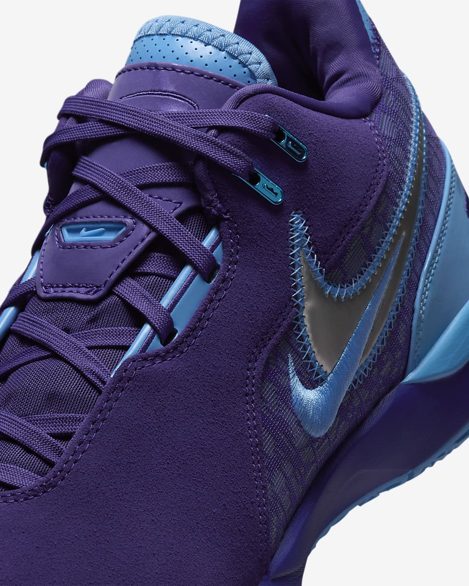 LeBron NXXT Gen AMPD EP Basketball Shoes - Field Purple/University Blue/Metallic Silver