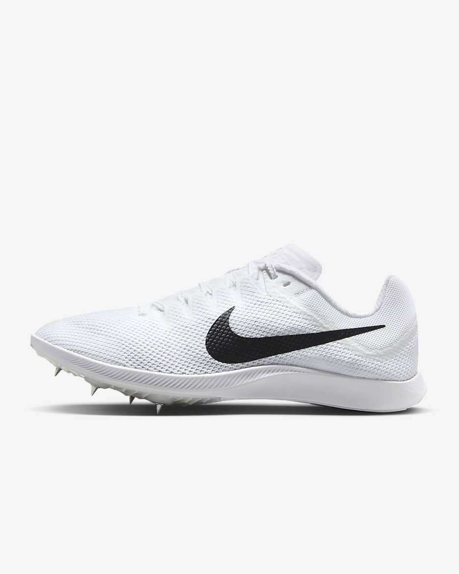 Nike Zoom Rival Distance Track & Field Distance Spikes - White/Metallic Silver/Black