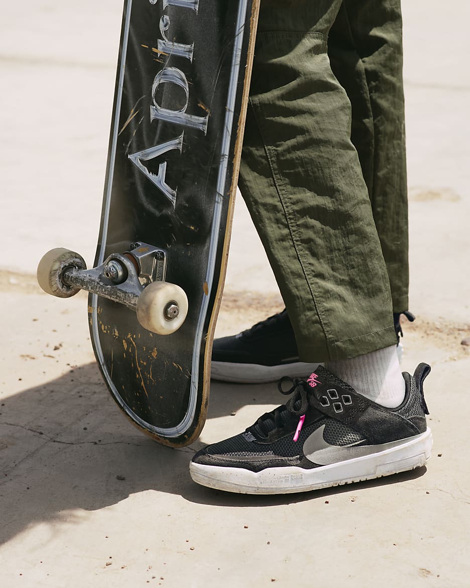 Tenis de skateboarding para niños talla grande Nike SB Day One - Negro/Antracita/Rosa alquimia/Gris azulado