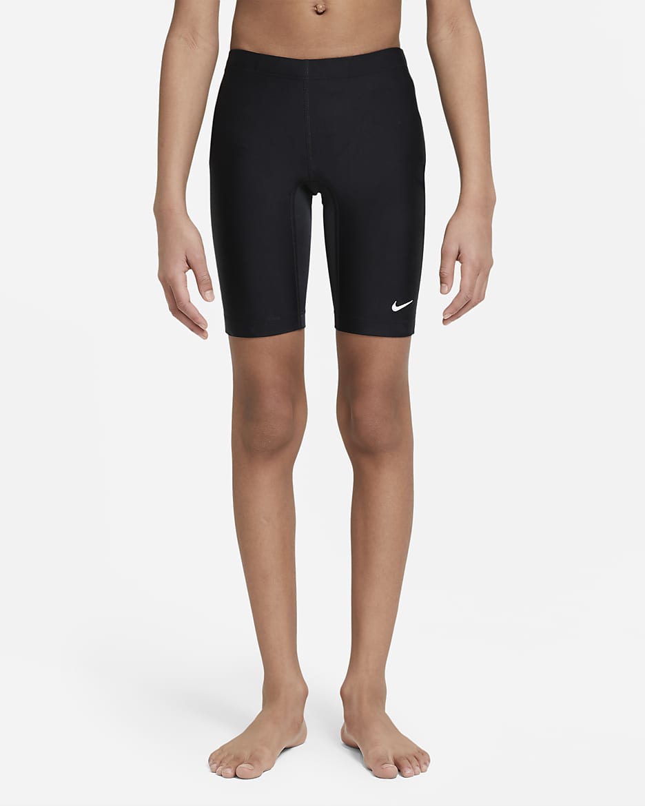 Nike HydraStrong Schwimm-Jammer für ältere Kinder (Jungen) - Schwarz/Weiß