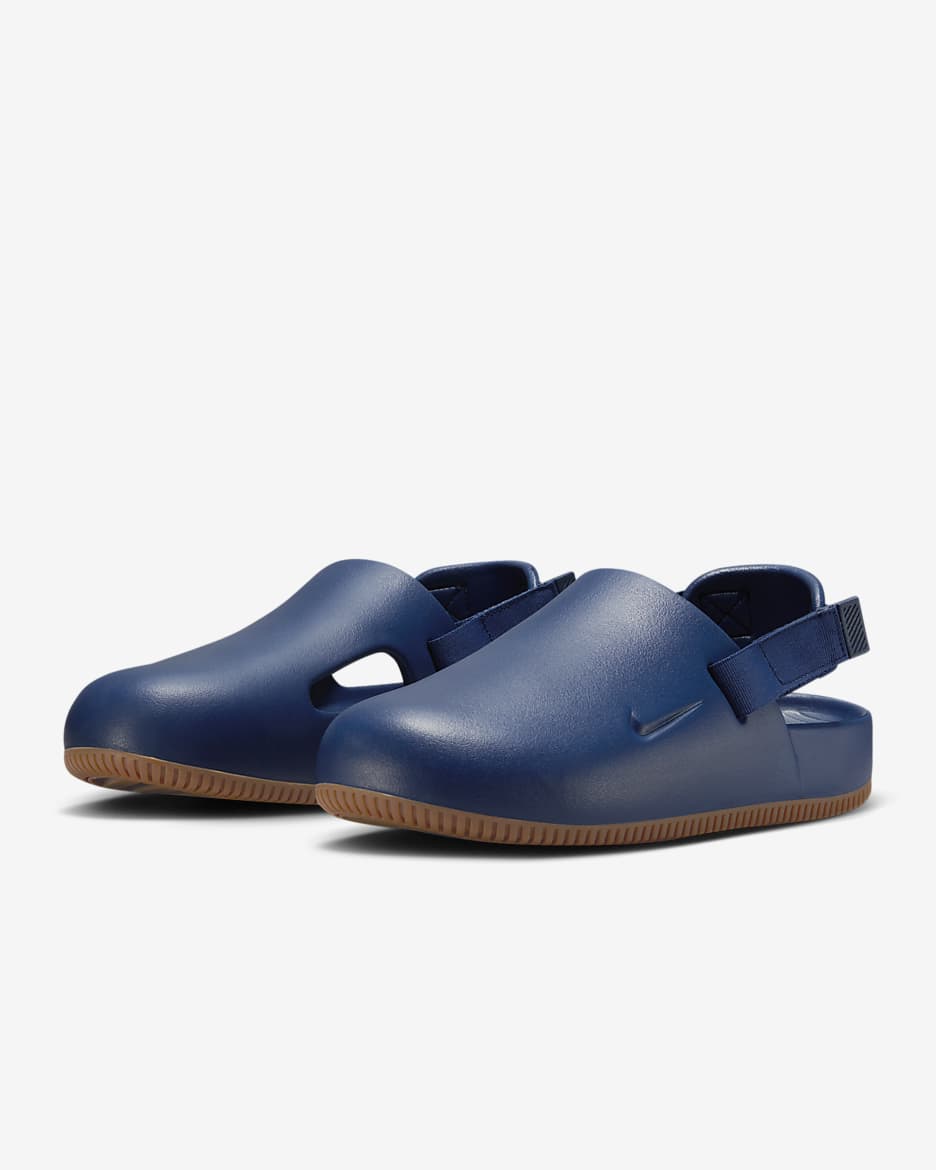 Nike Calm Men's Mules - Navy/Gum Medium Brown/Navy