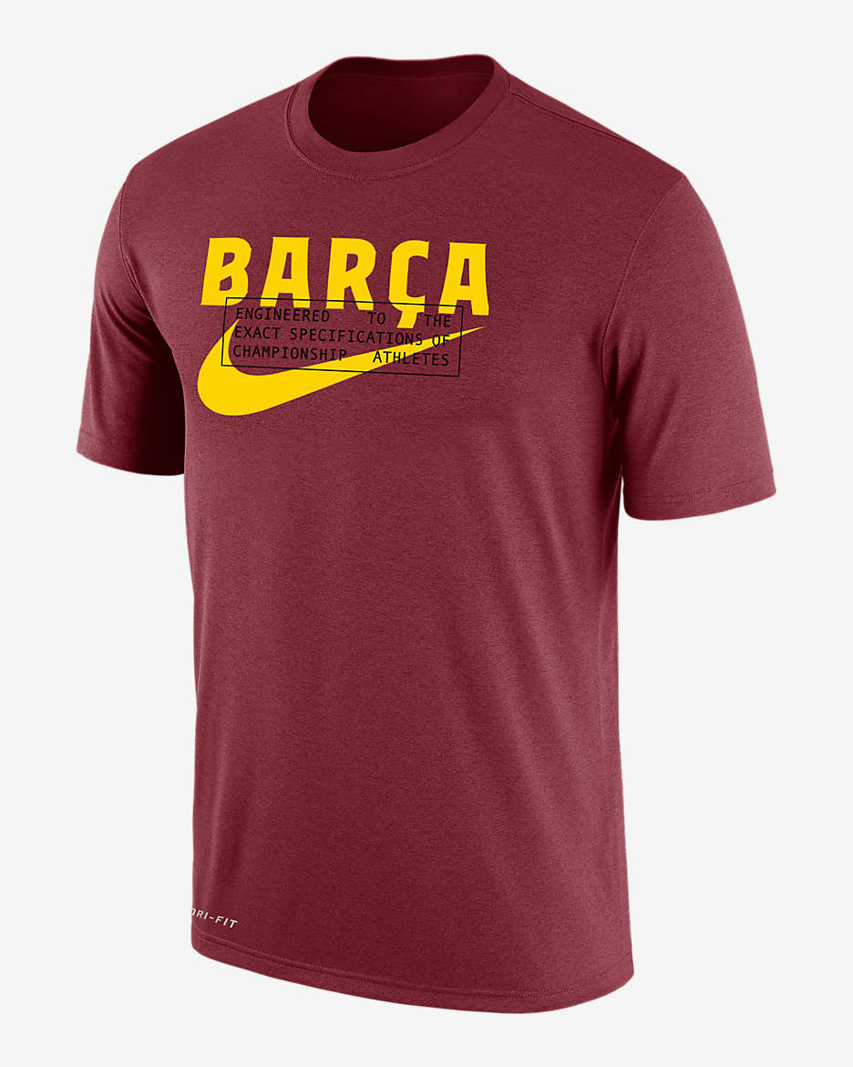 Playera de fútbol Nike Dri-FIT para hombre FC Barcelona - Carmesí team