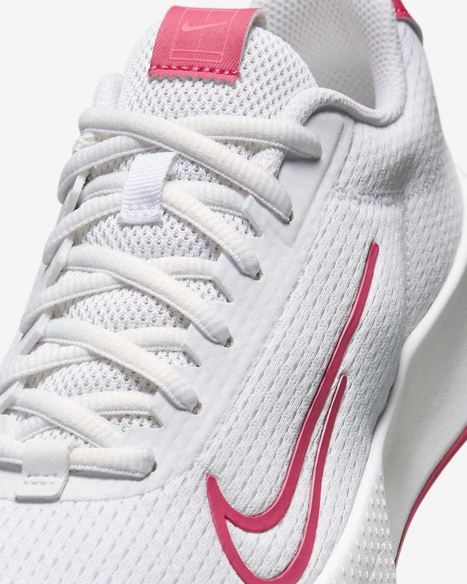 NikeCourt Vapor Lite 2 Hardcourt tennisschoenen voor dames - Wit/Hot Punch/Crimson Tint/Aster Pink