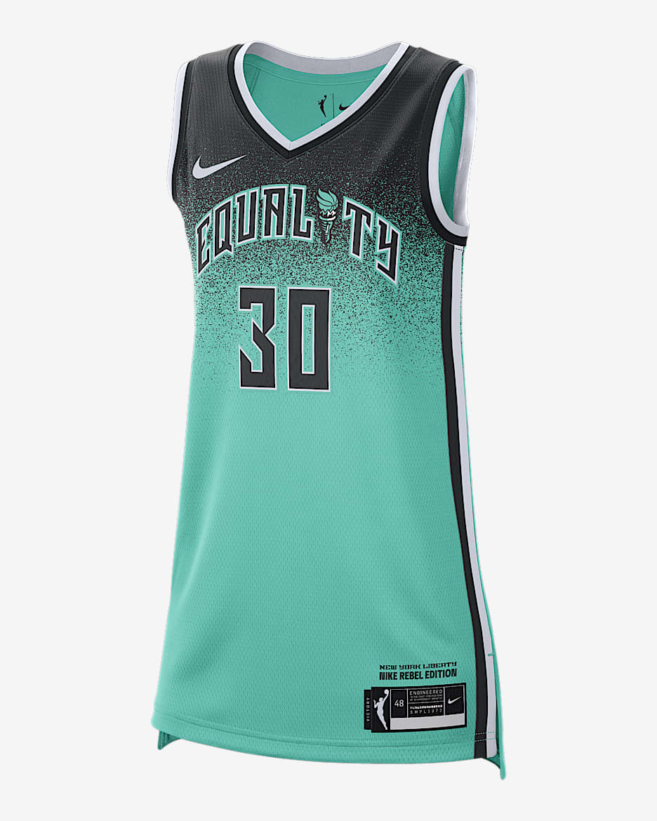 Jersey Nike Dri-FIT de la WNBA Breanna Stewart New York Liberty 2023 - Menta