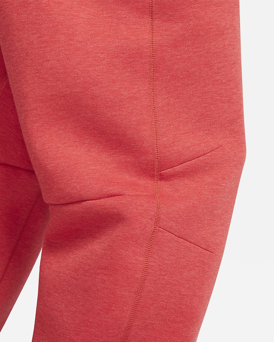 Nike Sportswear Tech Fleece Men's Open-Hem Sweatpants - Light University Red Heather/Black