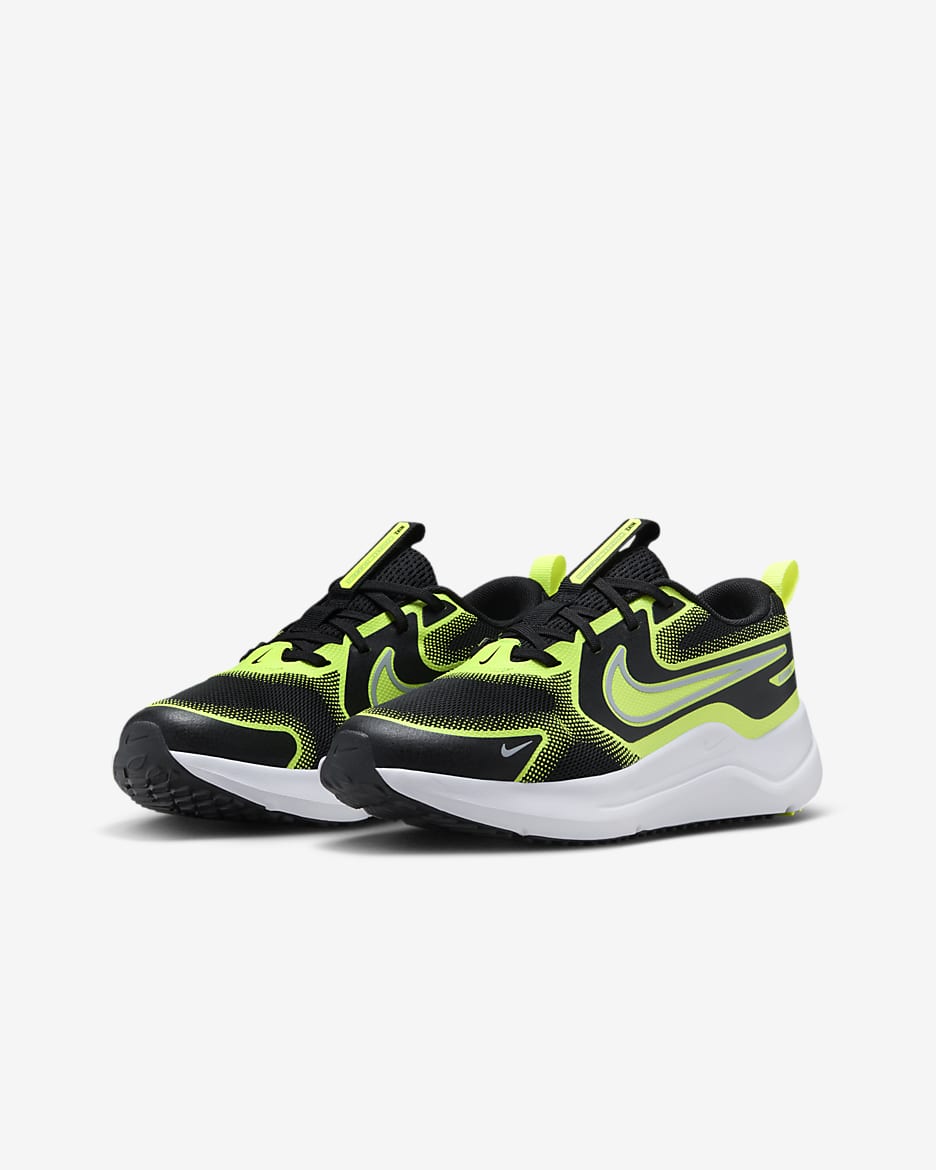 Nike Cosmic Runner Older Kids' Road Running Shoes - Black/Volt/Wolf Grey