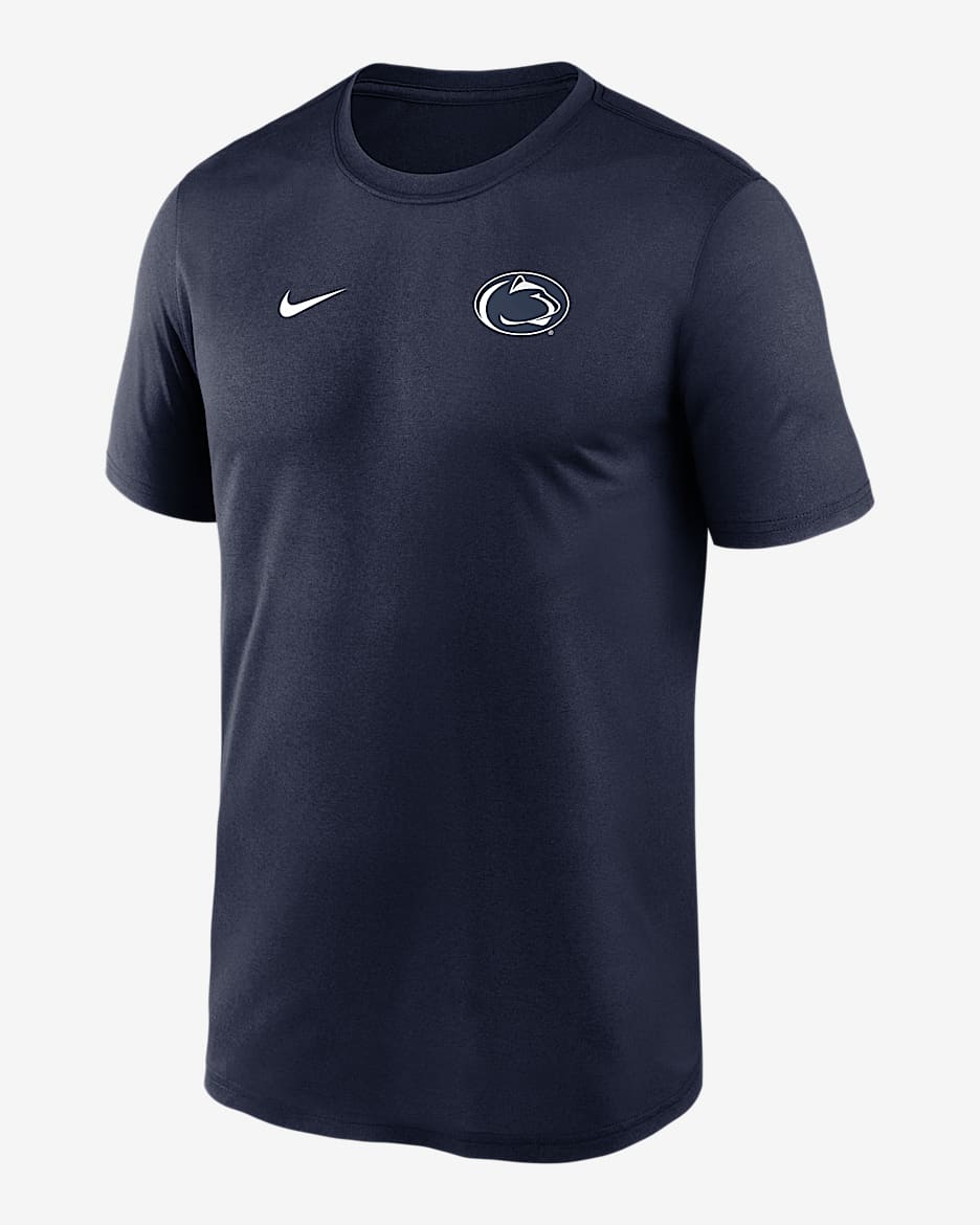 Playera universitaria Nike Dri-FIT para hombre Penn State Sideline Legend Small Logo - Azul marino universitario