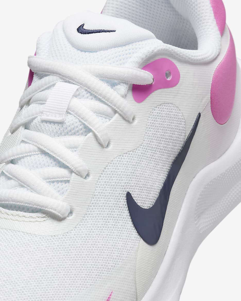 Nike Revolution 7 hardloopschoenen voor kids - Wit/Playful Pink/Midnight Navy