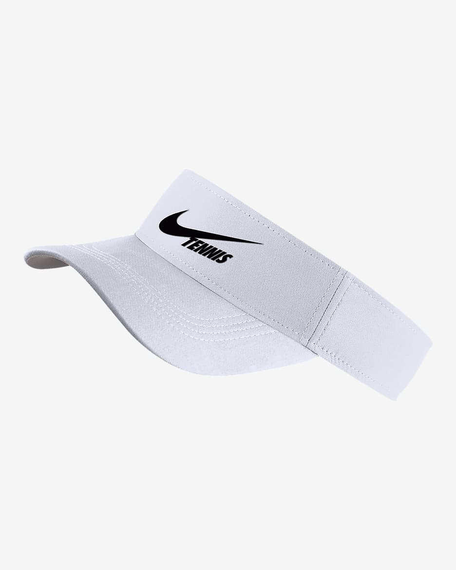 Nike Dri-FIT Swoosh Tennis Visor - White