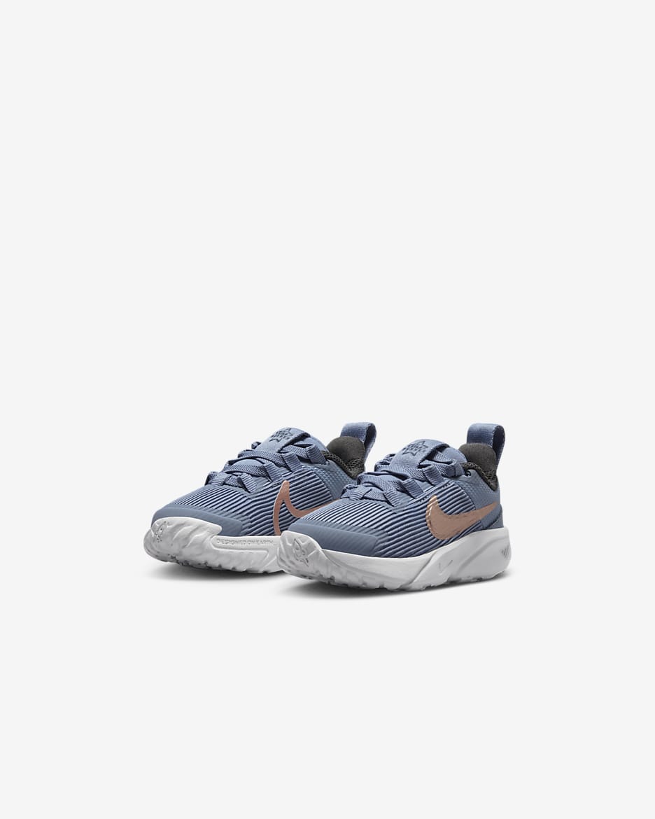 Nike Star Runner 4 Baby/Toddler Shoes - Ashen Slate/Armoury Navy/Pure Platinum/Metallic Red Bronze