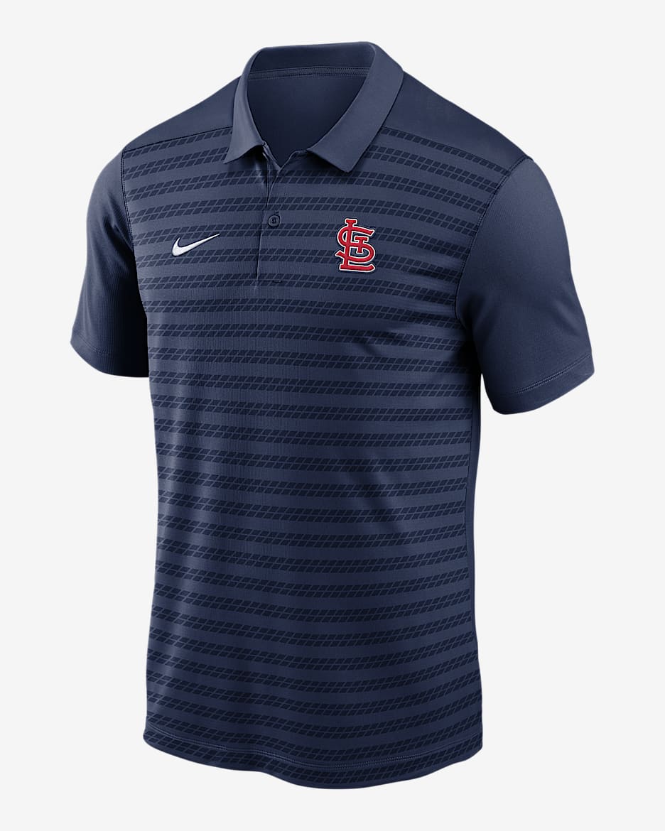 Polo Nike Dri-FIT de la MLB para hombre St. Louis Cardinals Authentic Collection Victory - Azul marino