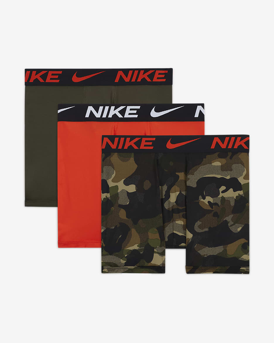 ナイキ Dri-FIT エッセンシャル ジュニア プリント ボクサーブリーフ (3枚) - マルチカラー