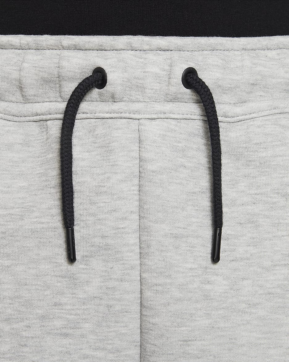 Short Nike Tech Fleece pour ado (garçon) - Dark Grey Heather/Noir/Noir