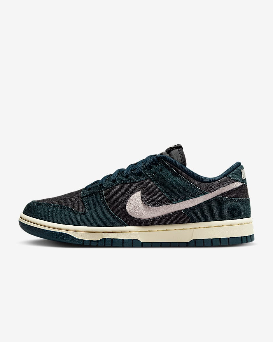 Tenis para mujer Nike Dunk Low - Azul marino militar/Negro/Leche de coco/Gris universitario