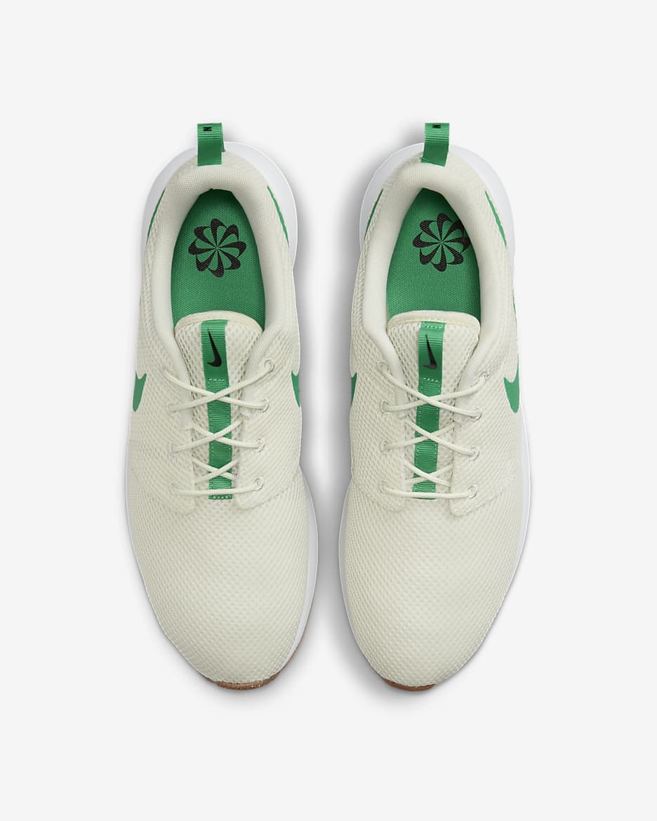 Calzado de golf para hombre Roshe G Next Nature - Mar de cristal/Negro/Blanco/Verde estadio