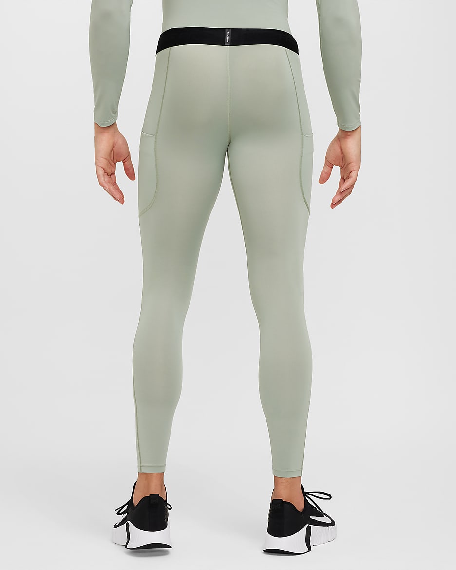 Nike Pro Men's Dri-FIT Fitness Tights - Jade Horizon/Black