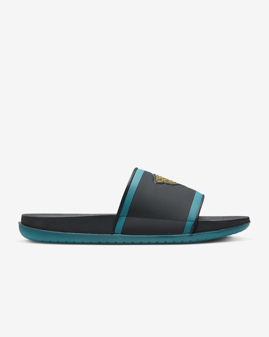 Nike Offcourt (NFL Jacksonville Jaguars) Slide - Anthracite/Blustery/Ochre