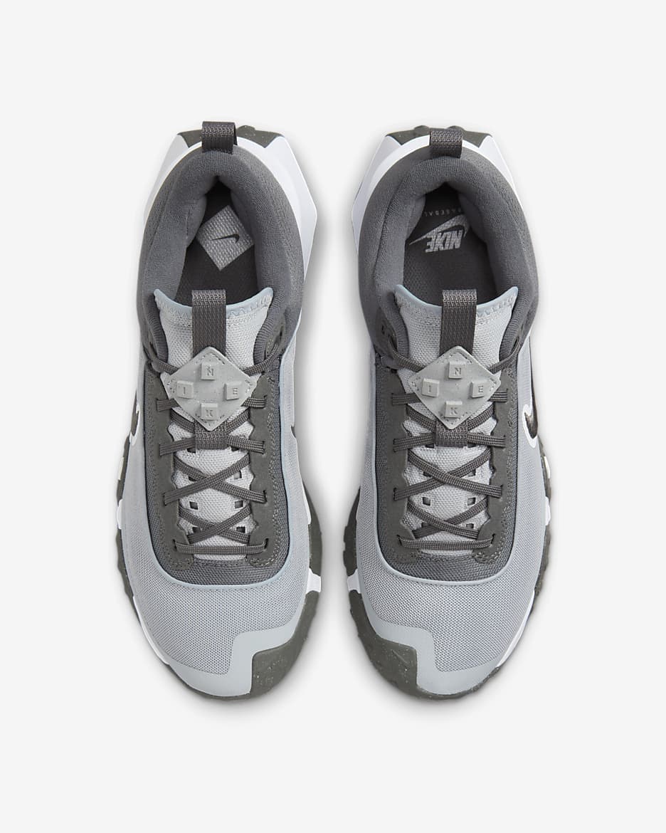 Nike Air Diamond Varsity Turf Men's Baseball Shoes - Wolf Grey/White/Iron Grey