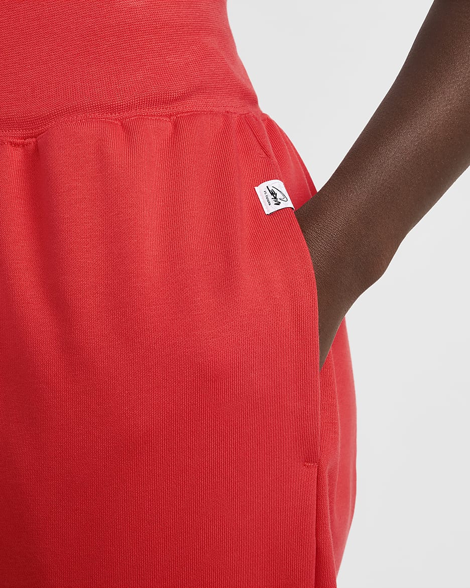 Pantalon oversize taille mi-haute en molleton Nike Sportswear Breaking pour femme - Light Crimson