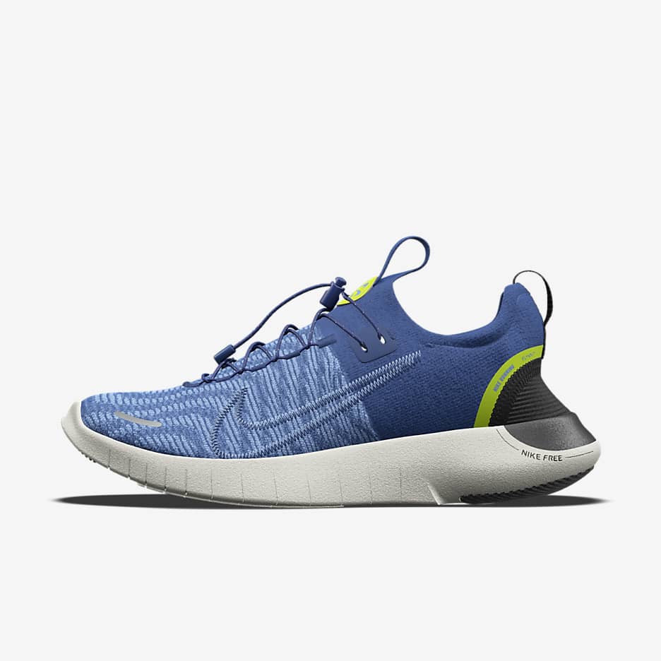 Nike Free RN By You Custom Men's Road Running Shoes - Deep Royal Blue/Royal Pulse/Deep Royal Blue