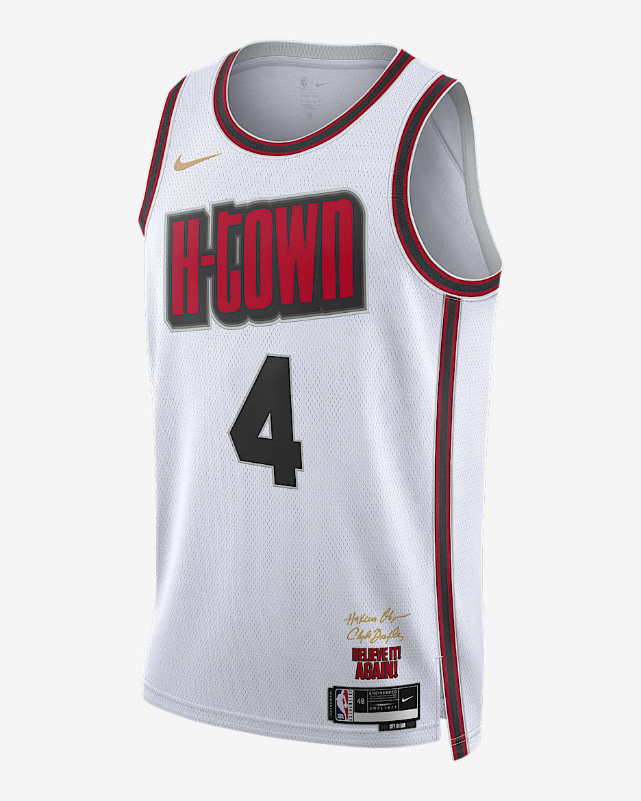 Jalen Green Houston Rockets 2024/25 City Edition Men's Nike Dri-FIT NBA Swingman Jersey - White