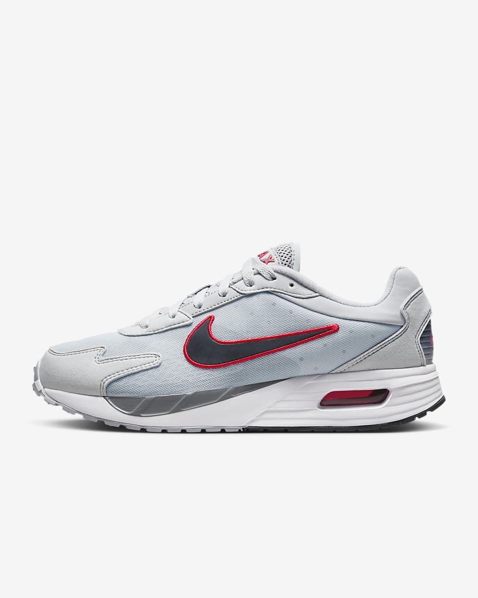 Calzado para hombre Nike Air Max Solo - Gris lobo/Gris azulado/Rojo universitario/Negro