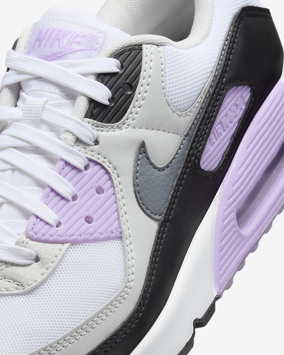 Nike Air Max 90 Damenschuh - Weiß/Lilac/Photon Dust/Cool Grey