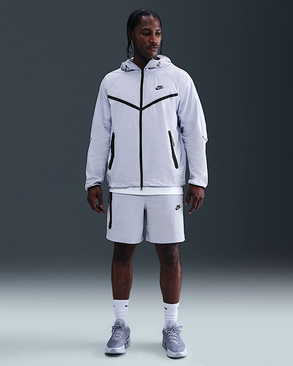 Shorts de tejido Woven para hombre Nike Tech - Fantasma/Negro