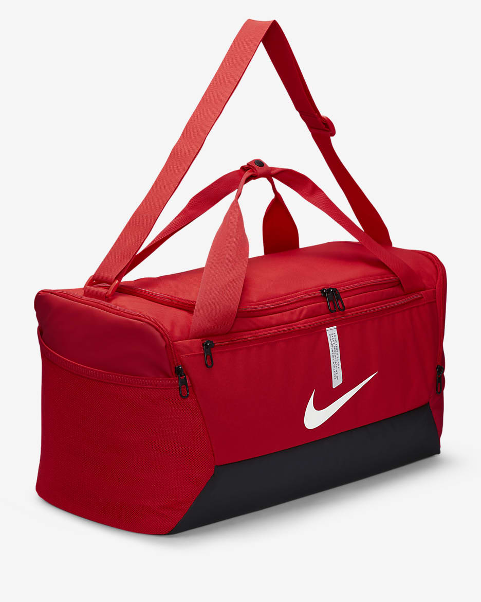 Nike Academy Team Football Duffel Bag (Small, 41L) - University Red/Black/White